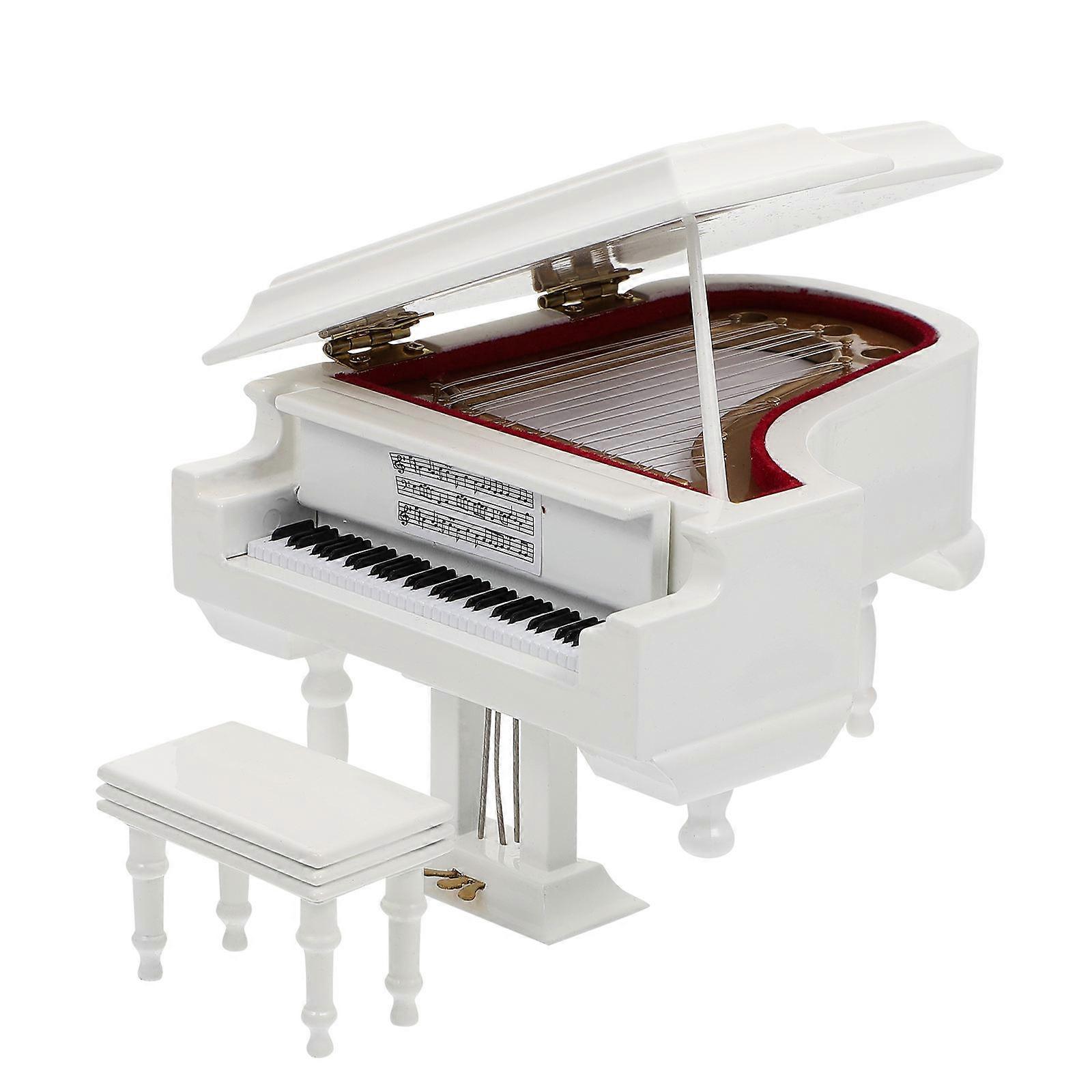 Creative Piano Music Box for Desktop Decoration 2Pcs Simple Melody Boxes