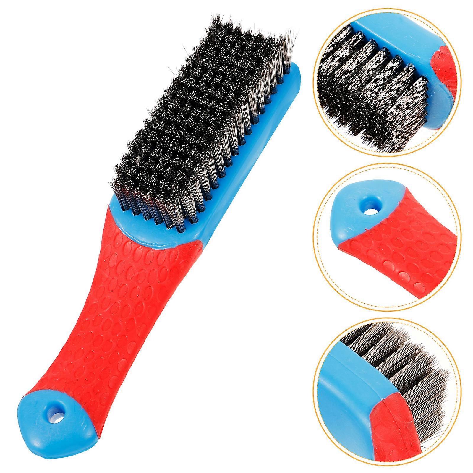 Wire Brush Steel Wire Brush for Rust Removal 4Pcs with Nonslip Handle