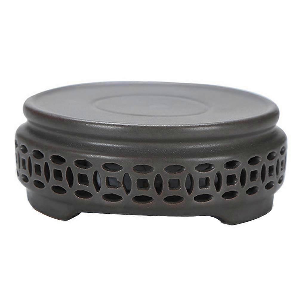 2Pcs Luminous Incense Burner Holder for Home Use Coffee Ceramic Tray