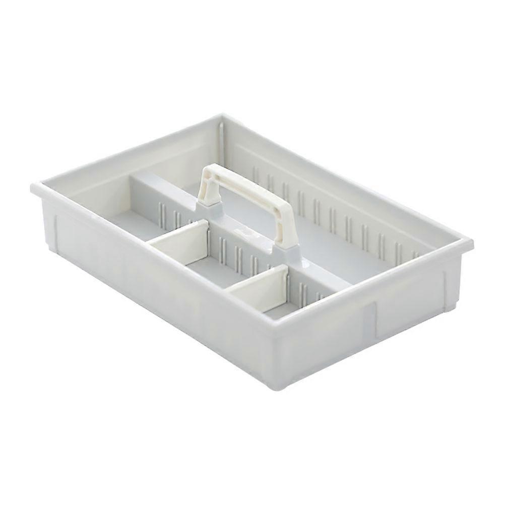 Stackable Storage Bins Tool Box Style Home Organization 20x13.5cm White 1Pcs