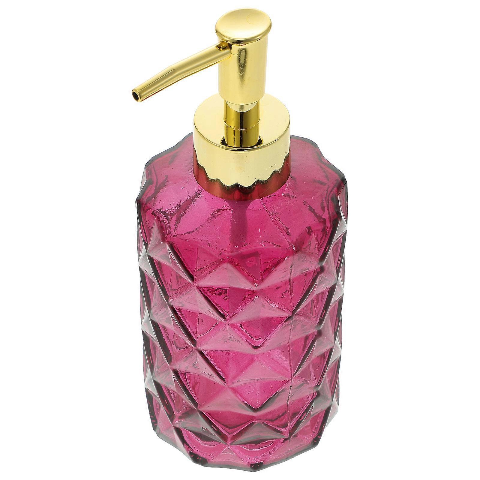 Pump Bottle Glass Dispenser for Soap Press Use with 5Pcs Pack