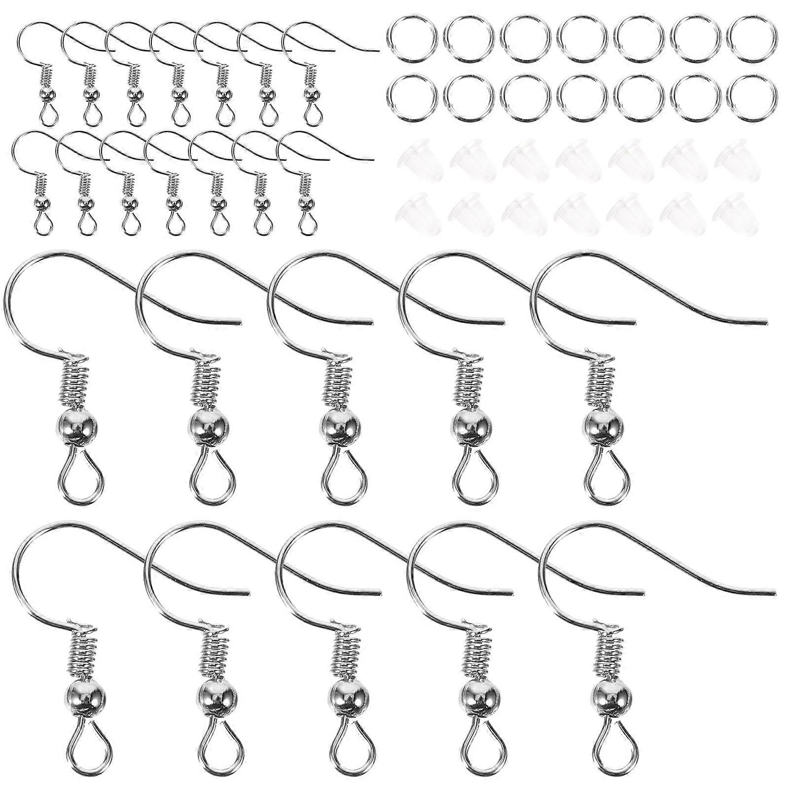 DIY Earring Making Hooks 15 Sets For Craft Projects Simple Design Jewelry Making With Replacement Earring Backs 15 Sets
