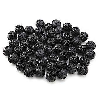 50 pezzi di filtro bioporoso biochimico a sfere con materiale filtrante in cotone per acquario e laghetto da 16 mm