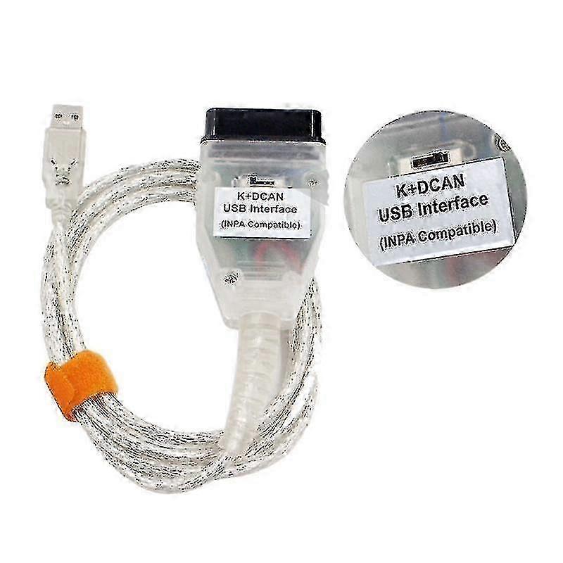 Inpa Bmw K+can K+dcan Diagnostic Test Cable With Switch - White