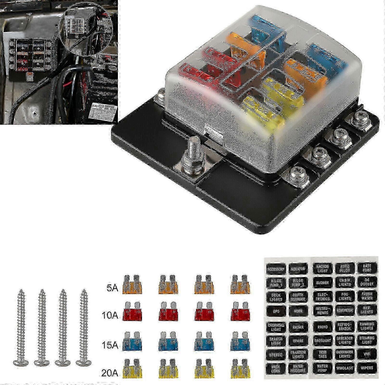 8 Way Blade Fuse Box