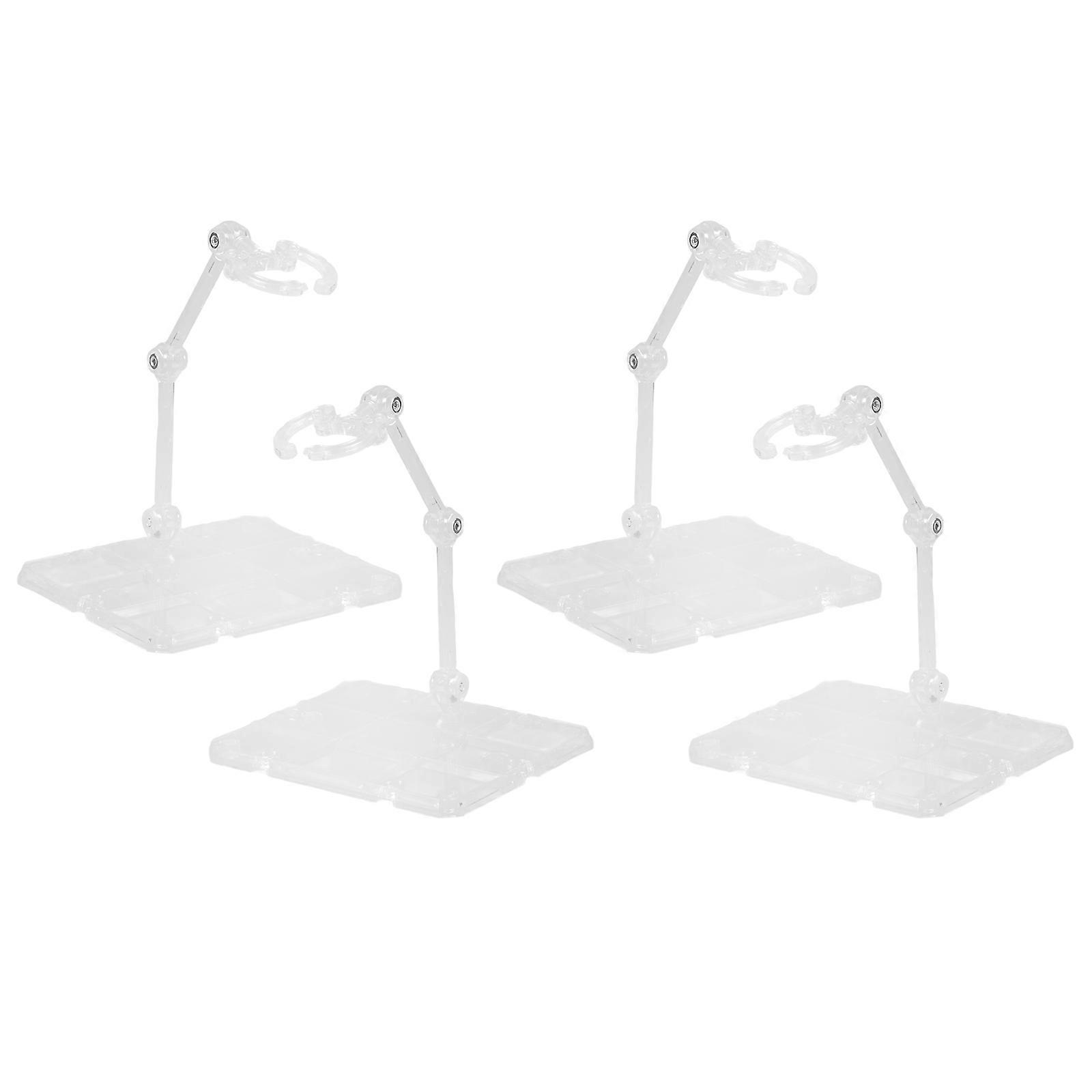 Plastic Action Figure Stand for 8Pcs Adjustable Display Doll Holders