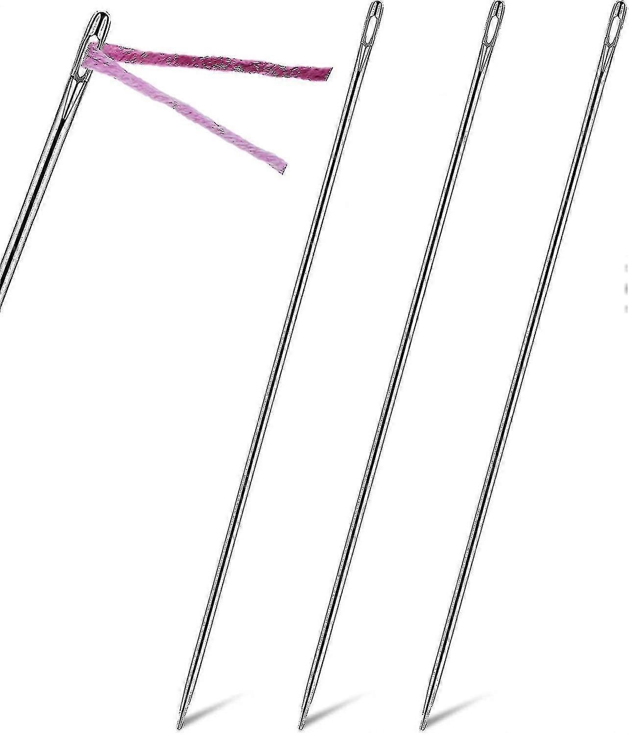 Håndsyål 3pcs 12in polstring Lang lige rustfrit stål