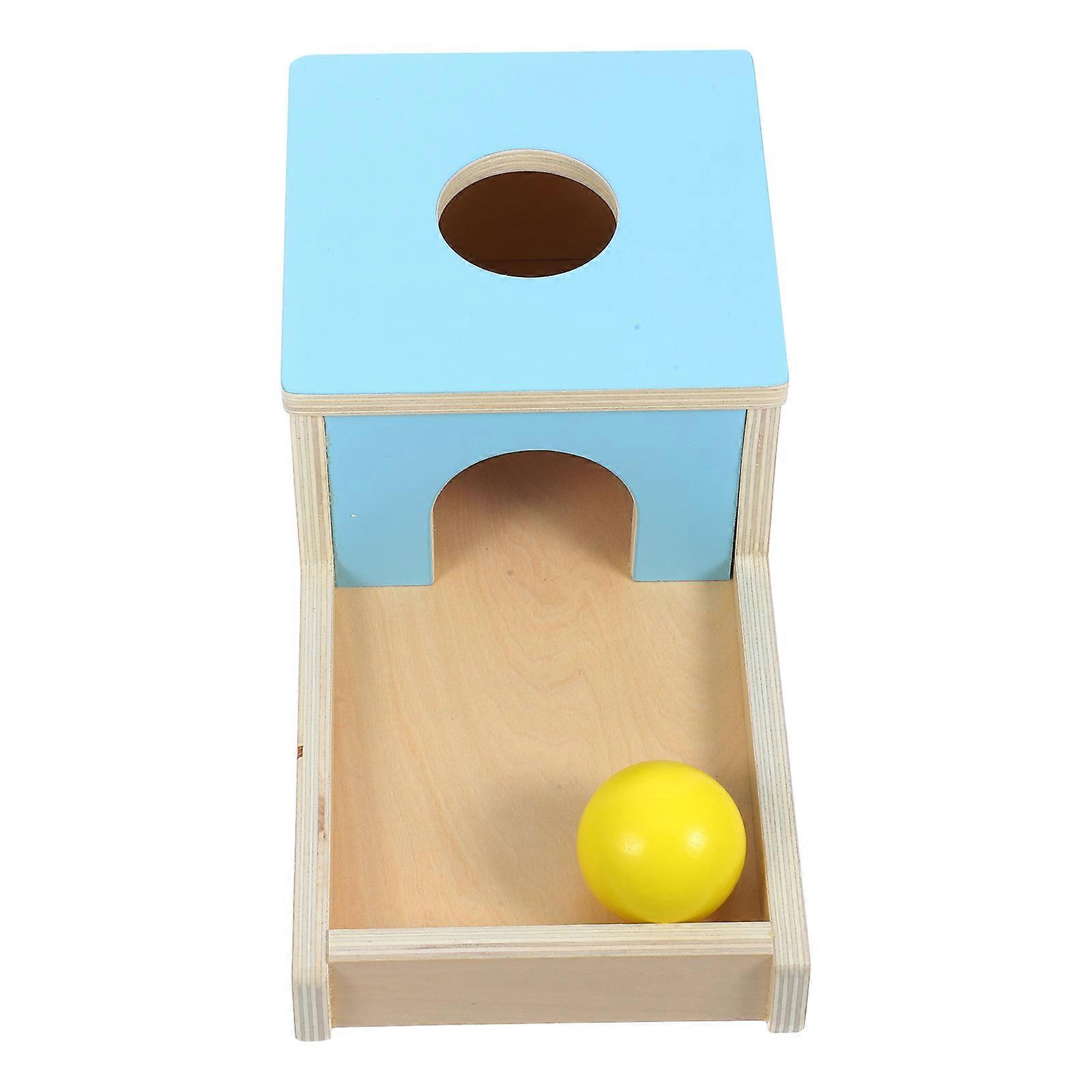 Wood Box Toy for Playing 1Set Kids Ball Throwing