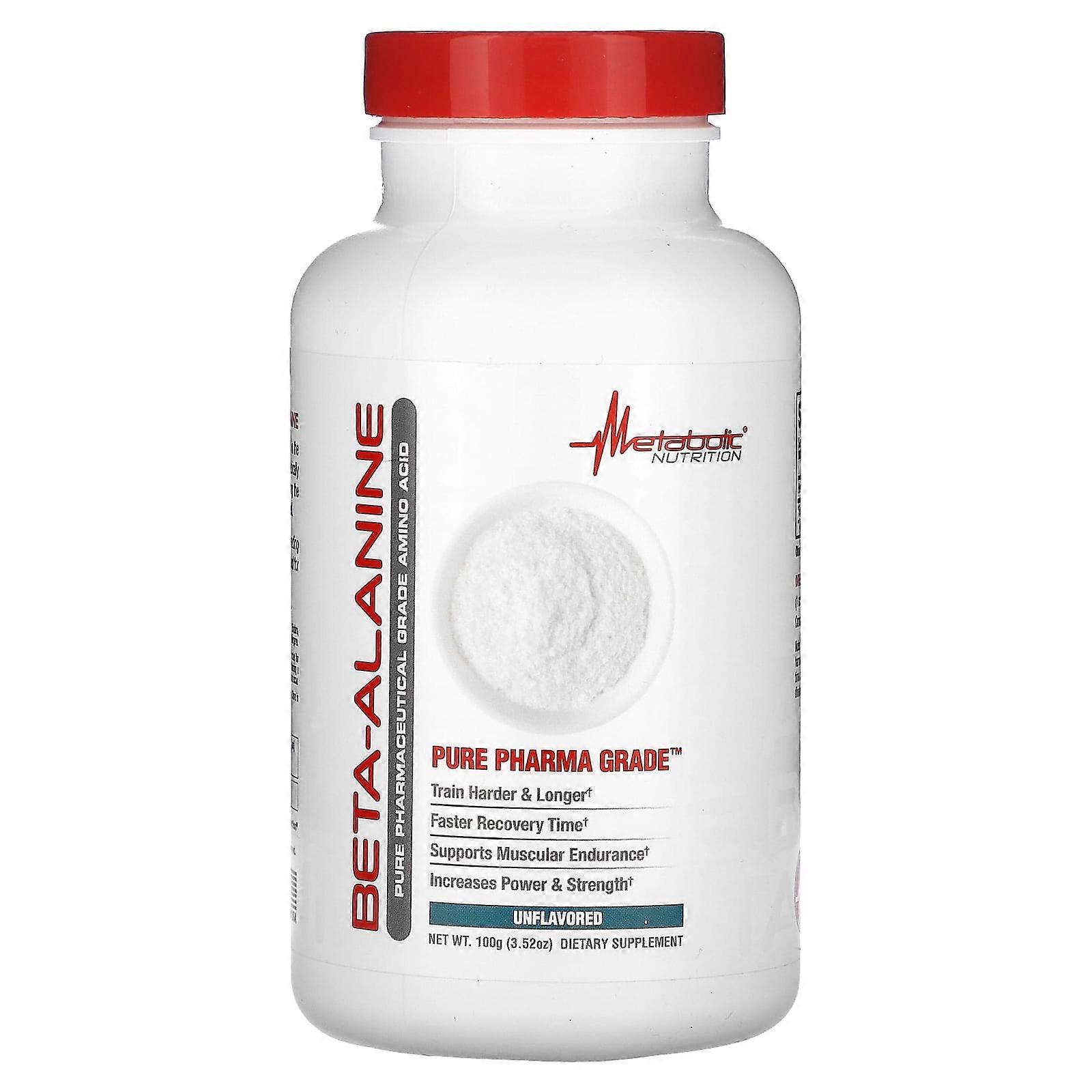 Beta-Alanine, Unflavored , 3.52 oz (100 g)