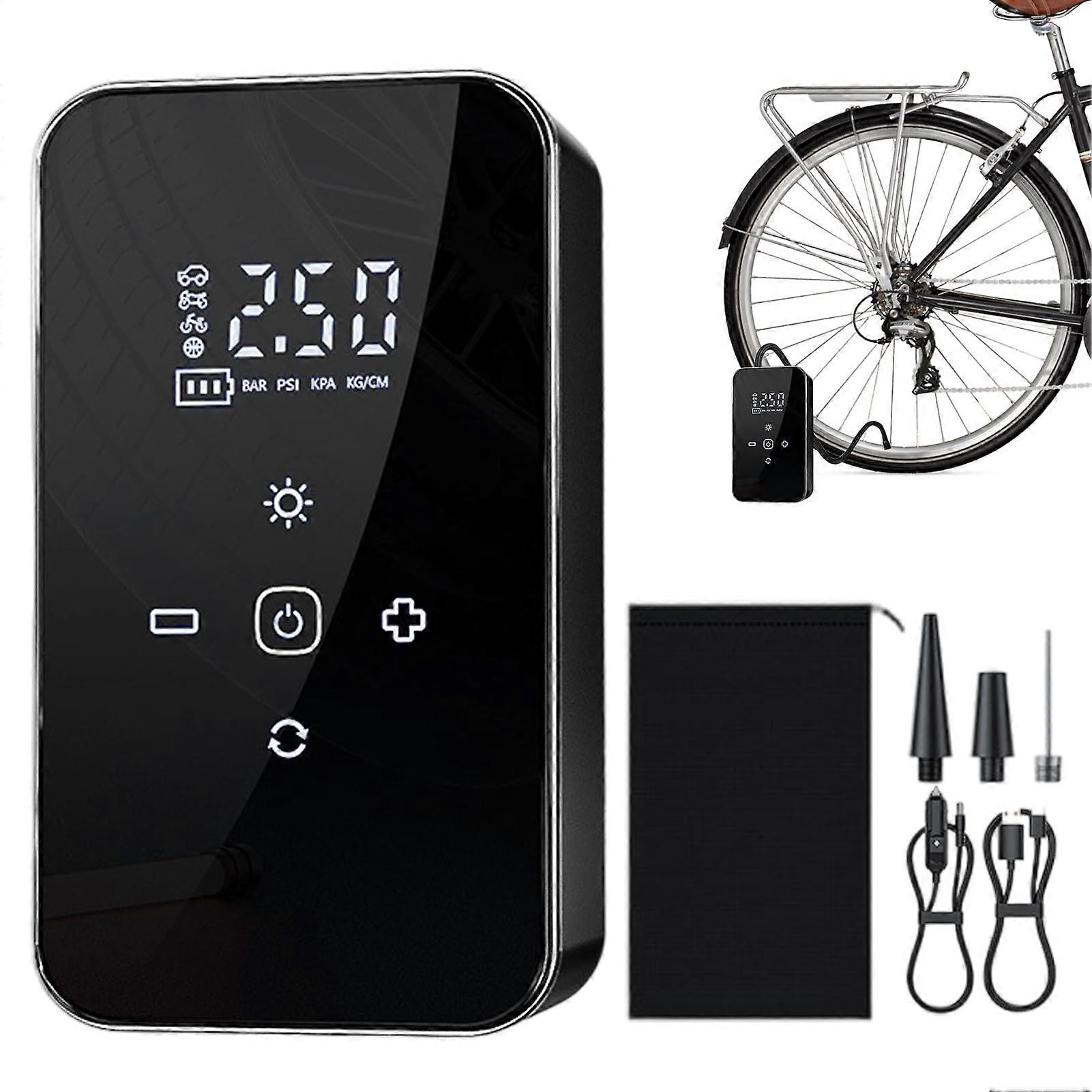 Portable Tire Inflator Wireless Air Compressor Rechargeable Tire Pump Compact Multifunction Pressure Tool For Travel