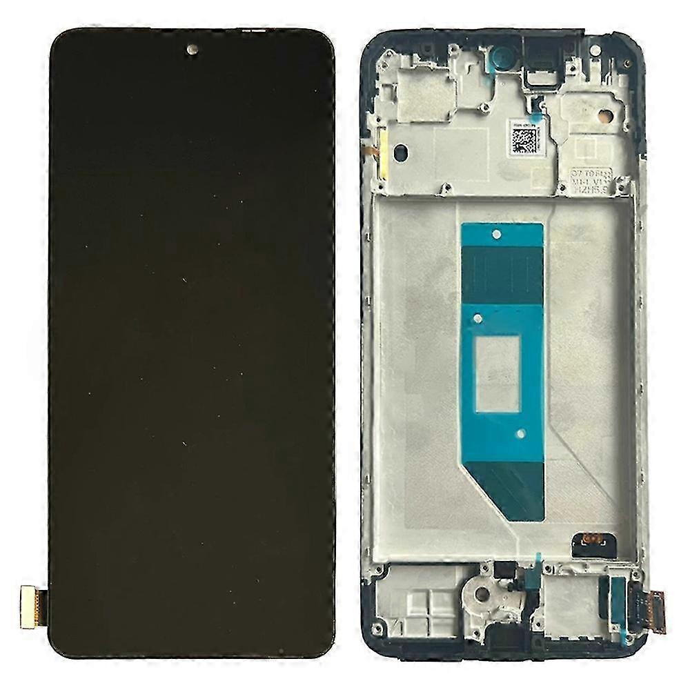 Grade C OLED Screen with Digitizer Assembly and Frame for Xiaomi Redmi Note 14 4G (163.25mm) Spare Part