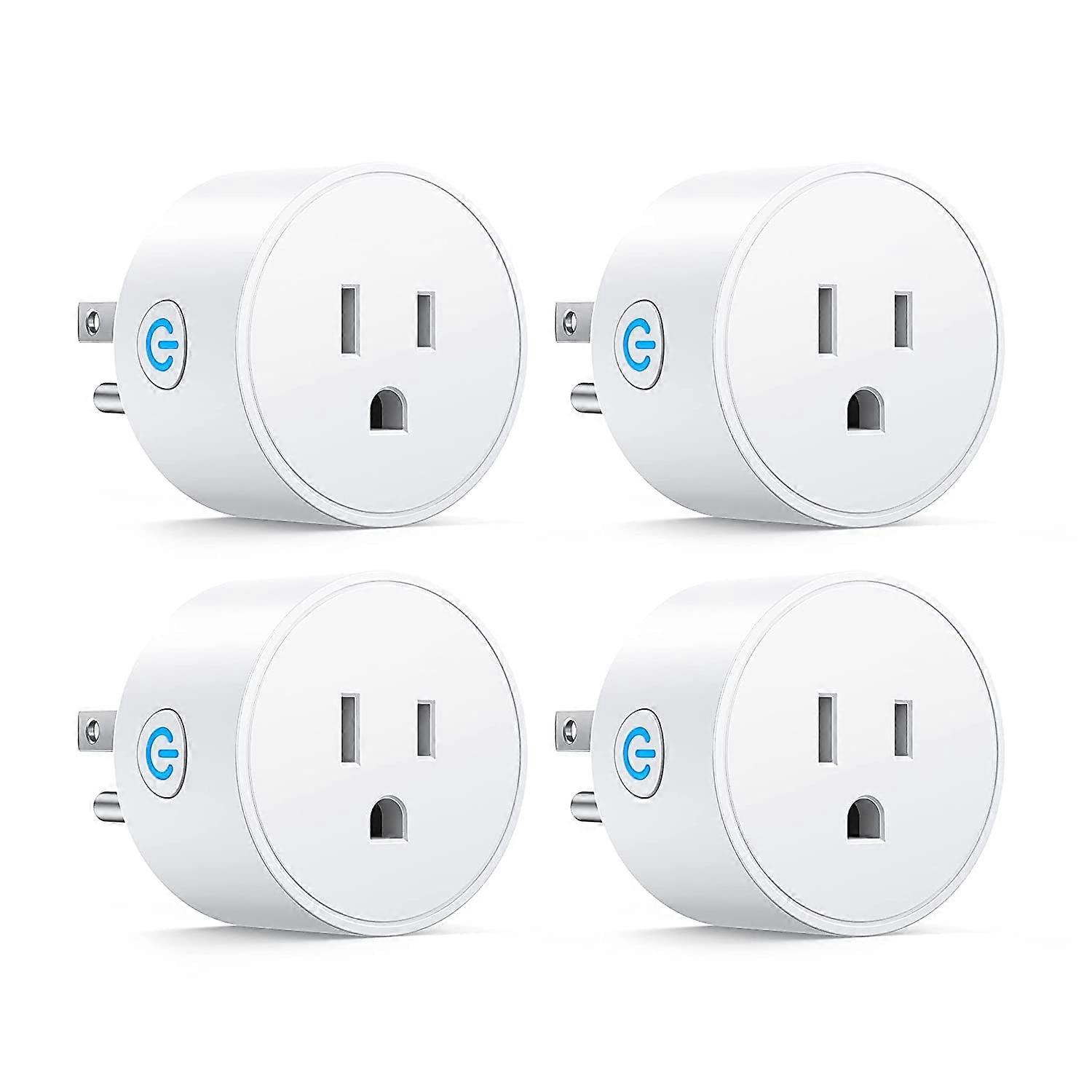 Smart Plug, SP10 Alexa Plug 4 Packs, Smart Plugs That Work with Alexa and Google Home, Smart Life WiFi Plug with Remote&Voice Control, Timer