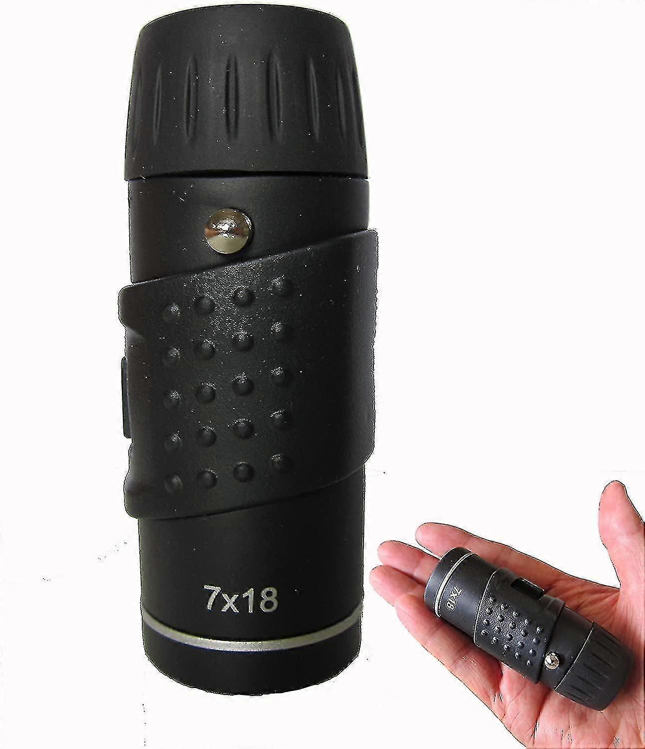 Mini Telescope Small Pocket Binoculars 7 X 18 With Adjustable View Magnification For Bird