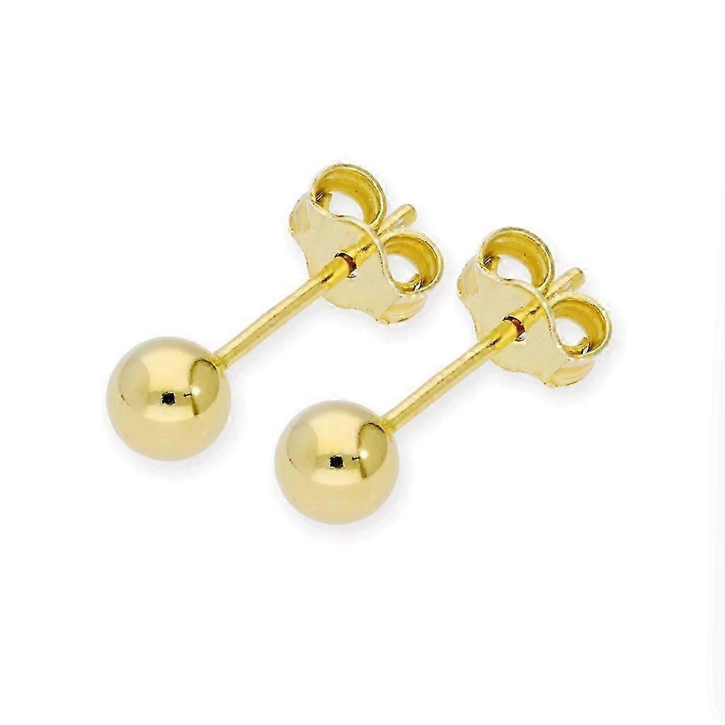 Women's Plated Sterling Ball Stud Earrings