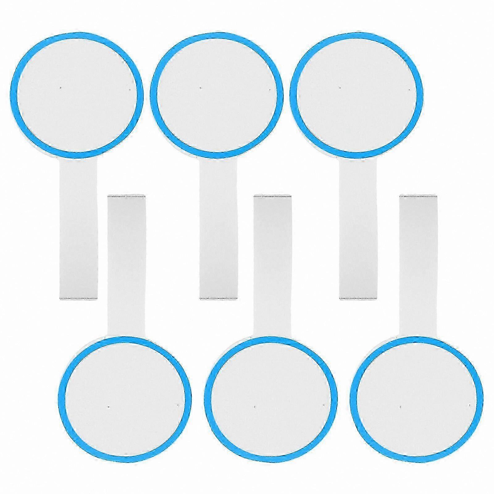 6-Pack Single-Sided Whiteboard Paddles Handheld Game Boards for Fun Activities