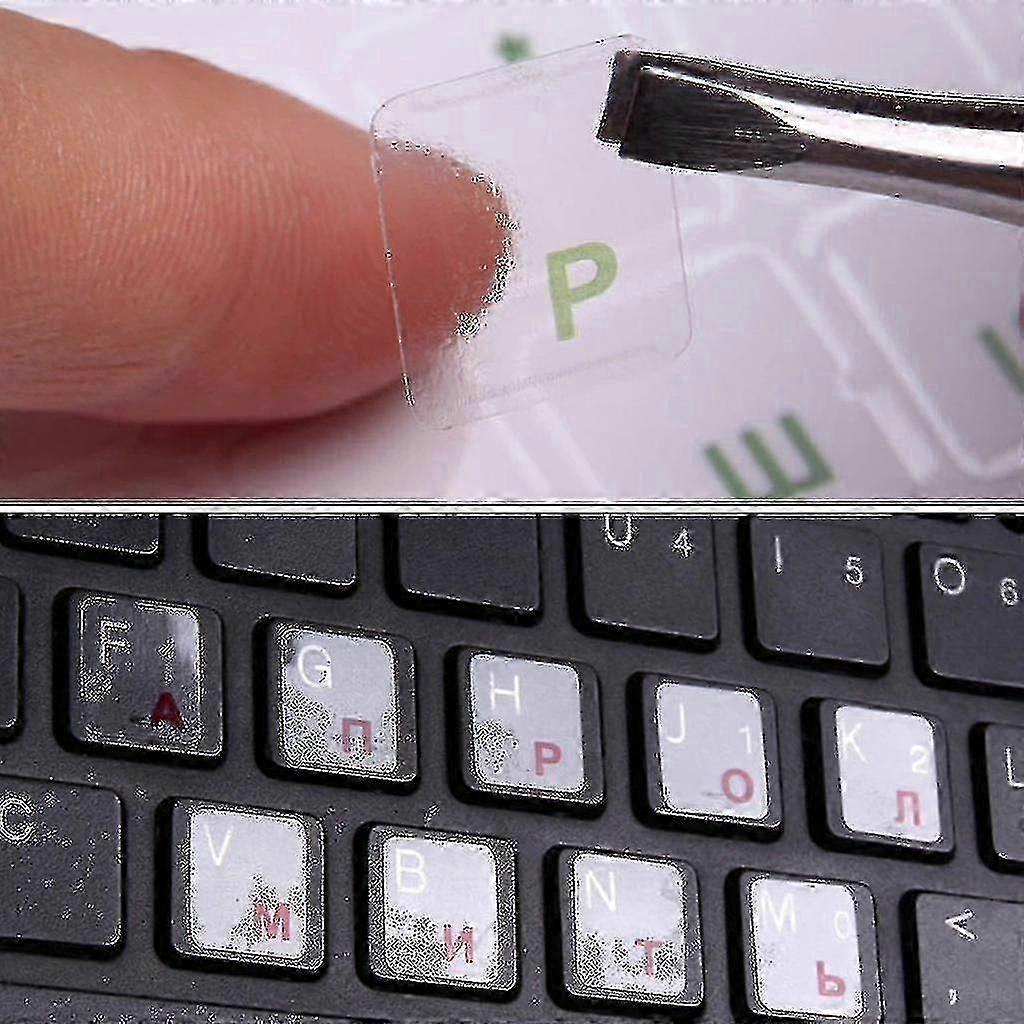 high-quality Russian keyboard stickers set of 2