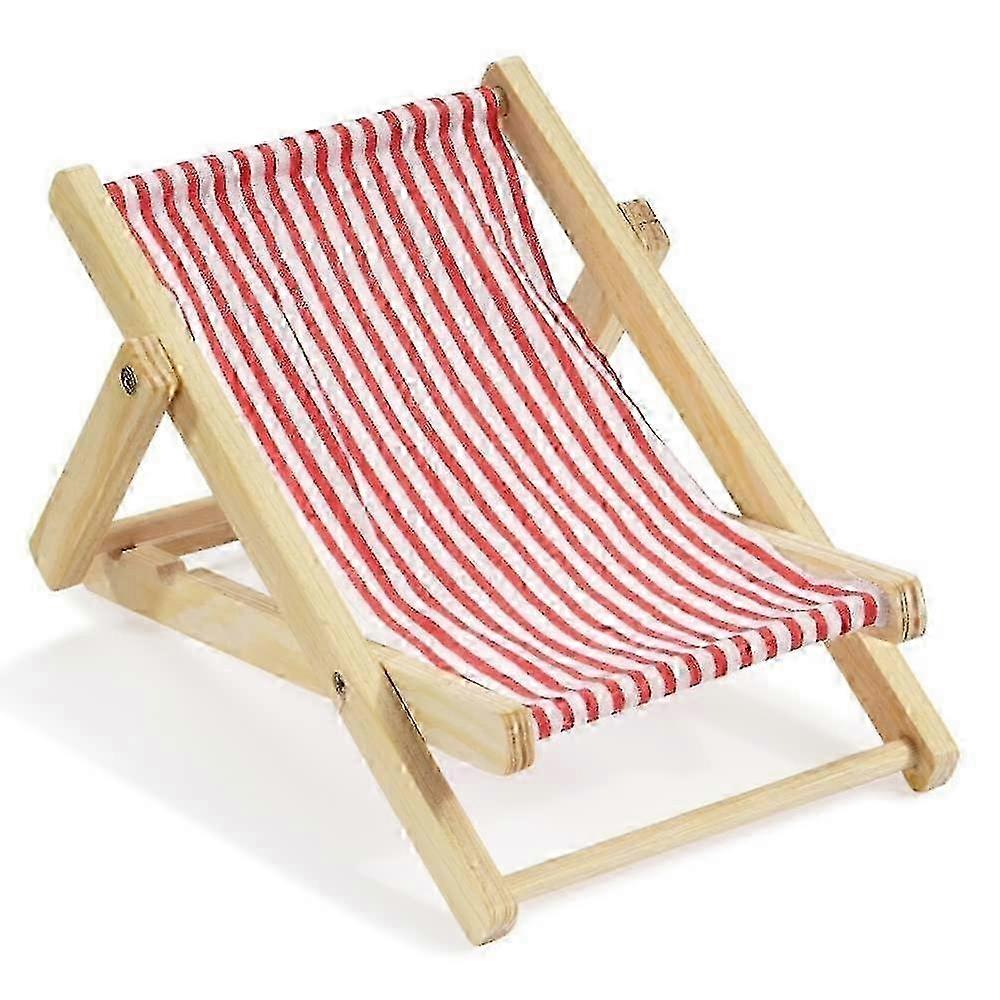 Deck Chair Approx. 15 cm Red/White
