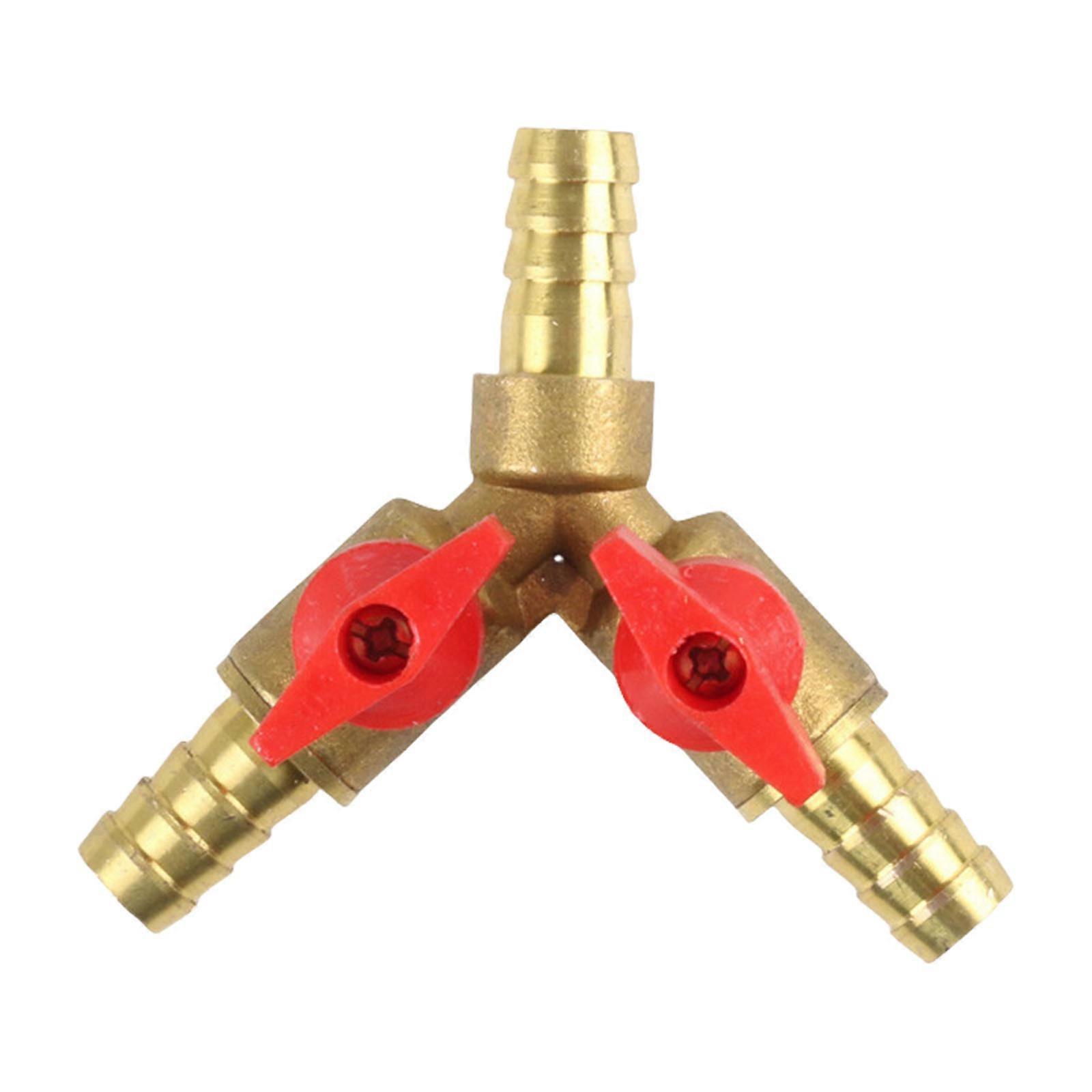 Tool Less Installation Copper Valves Connector Adapter For Automotive Fluid Diversion Systems Car Cooling Pipe Networks  Copper M12 three way