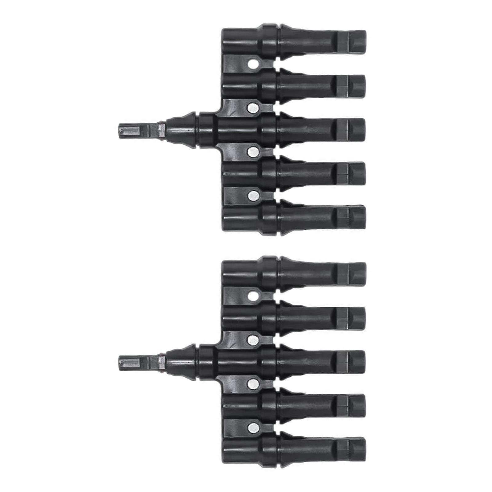 Solar Panel T Branch Connectors Solar Power Systems T Connectors, IP67 Waterproof, High Temperatures Resistance Multicolor