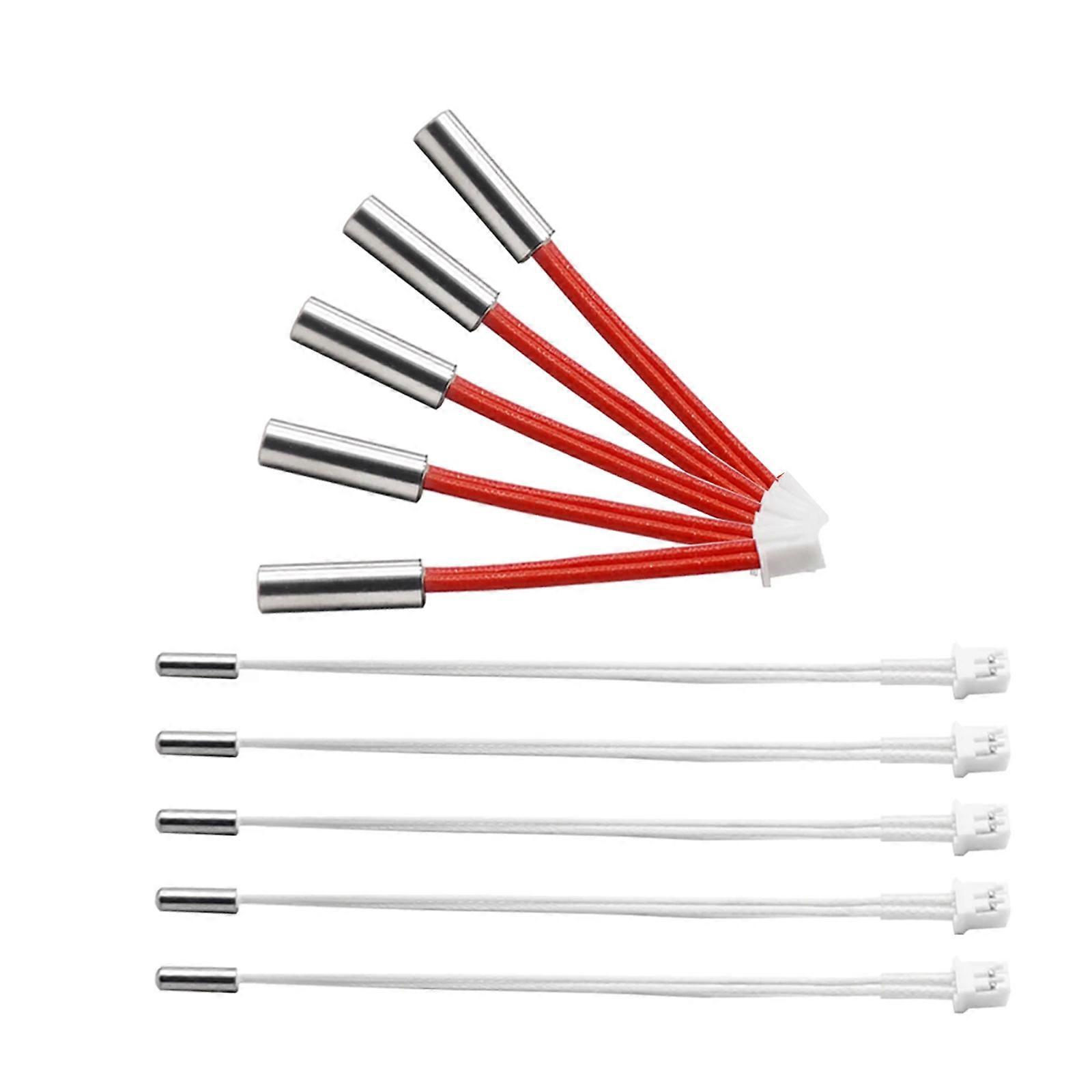 24V 50W Heating Tube 3D Printer Heater Cartridge Thermistor NTC 100K Temp Sensor Multicolor