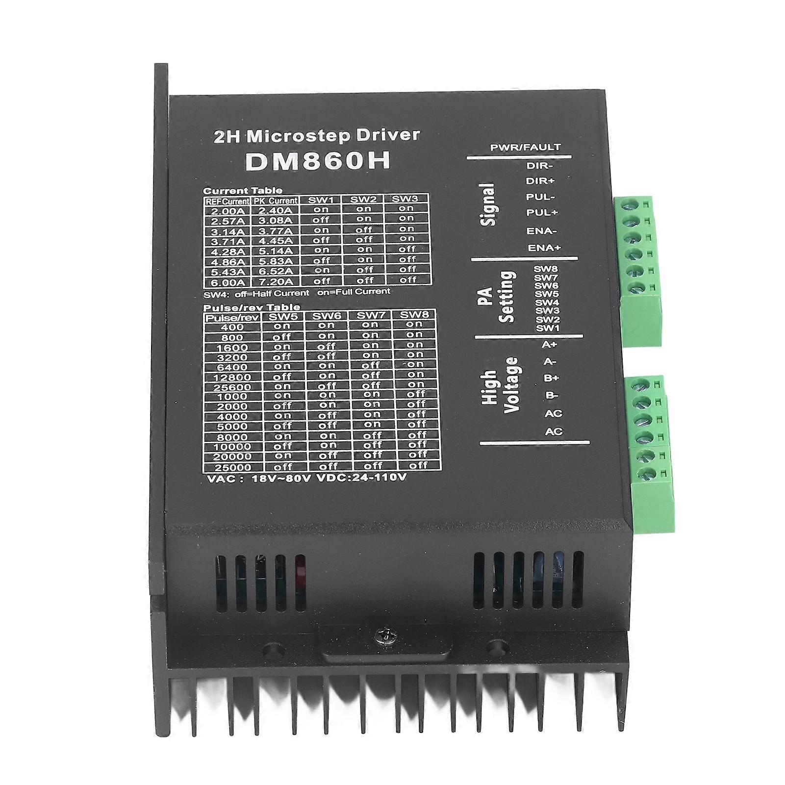 Step Motor Driver PWM Controller 2 Phase Adjustable with Shell DM860H compatible with 57 86 Stepper