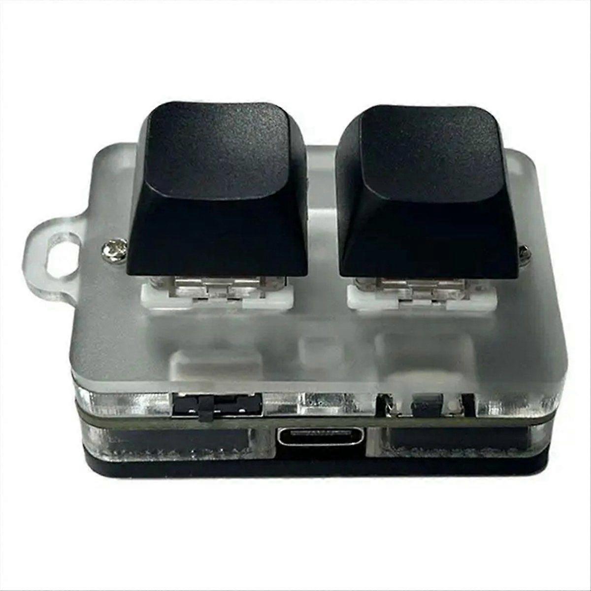 NEW 2 Keys 2.4G Mini Bluetooth Keyboard with RGB Light Hot-Swappable Copy Paste Wireless Macropad G