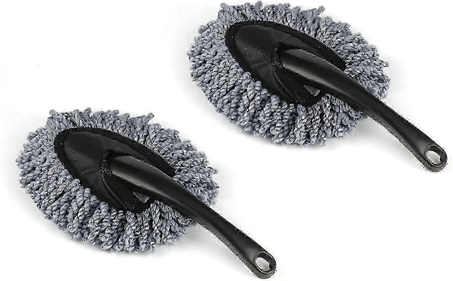 2 Pack Mini Microfiber Car Dash Duster Brush,multi-functional Car Cleaning Brush