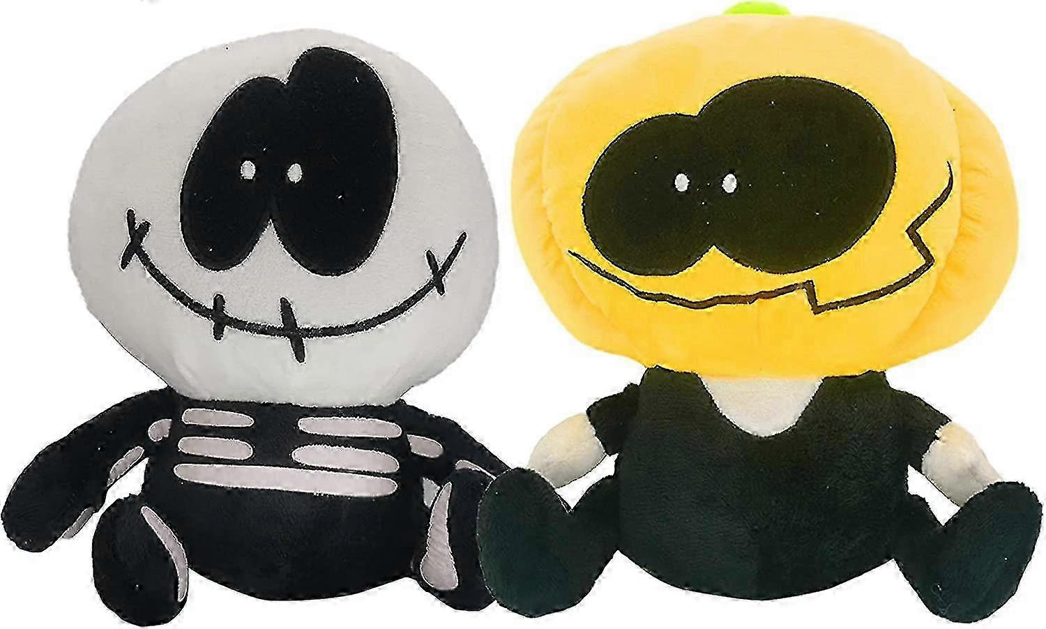 10 "2pcs金曜日の不気味な月スキッドとポンプぬいぐるみぬいぐるみ