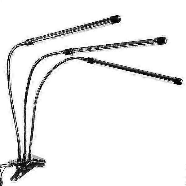 LED Grow Light Justerbar Timer for Innendørs Hagearbeid Svart