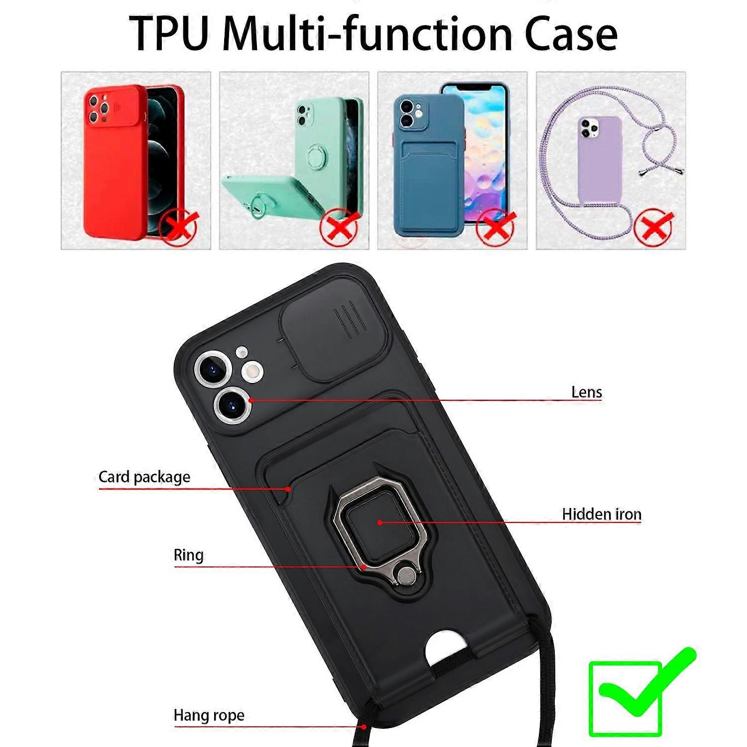 Case iPhone 11 Protective Case with Chain and Stand Function