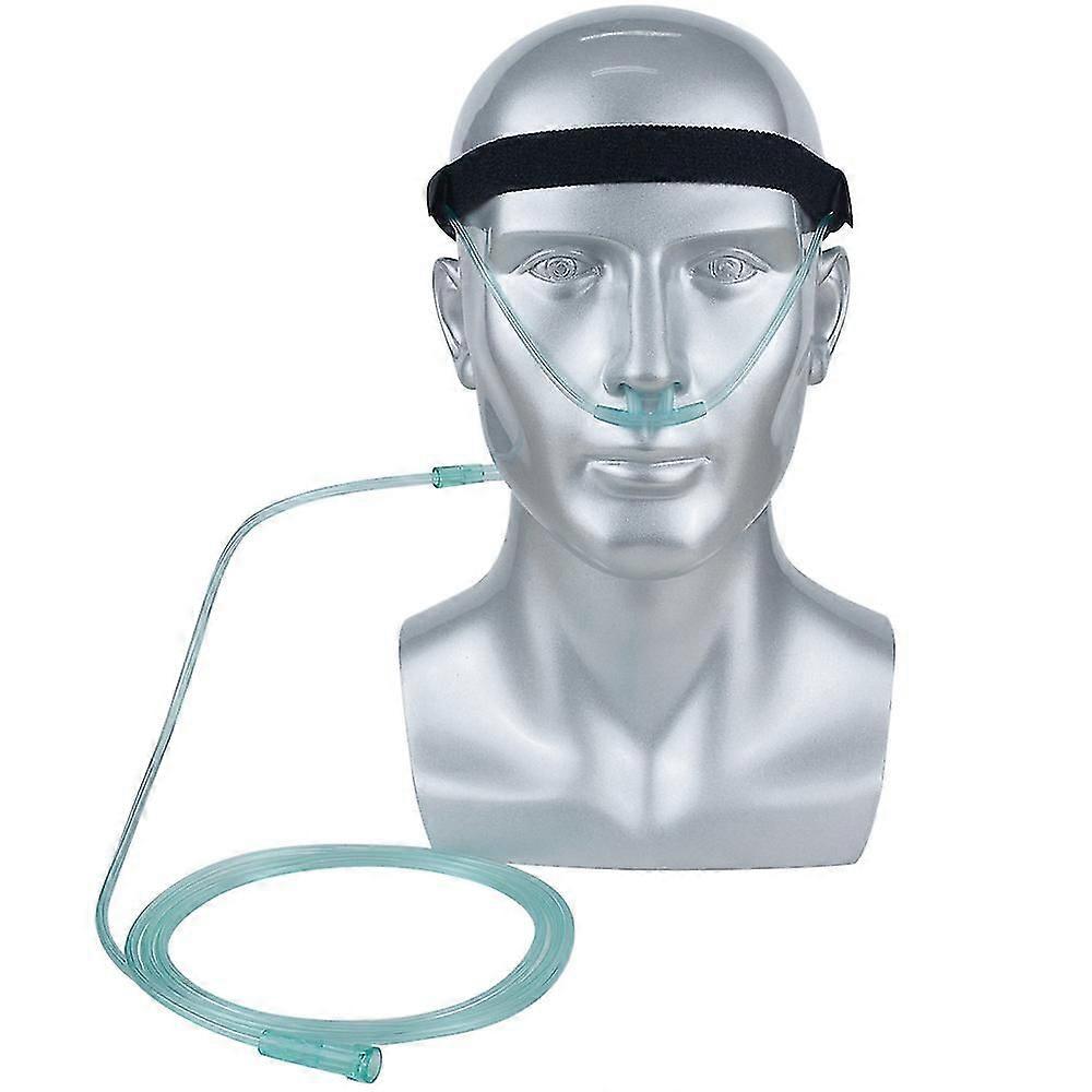 Nasal Oxygen Cannula Ear Protector Headband with Adjustable Cannula for Oxygen Concentrator