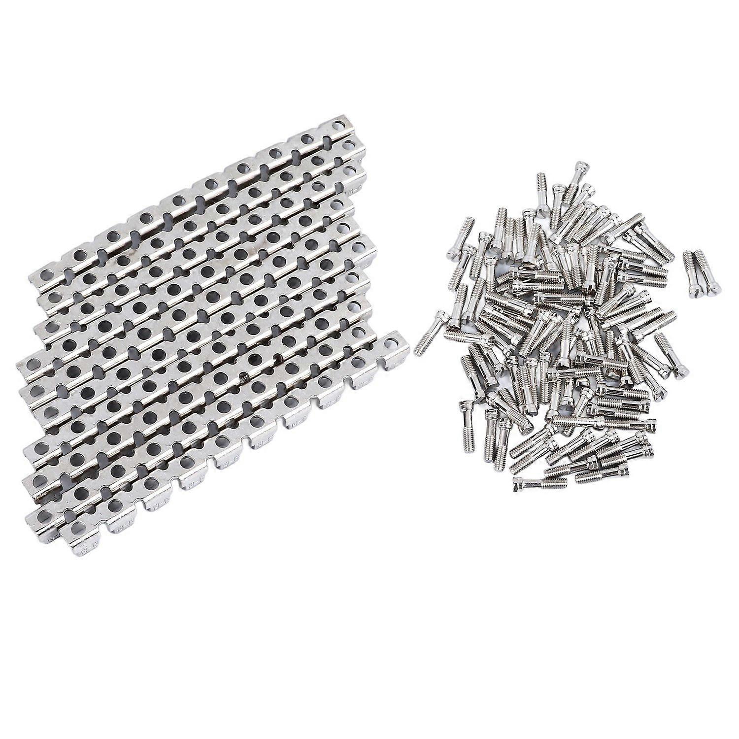 10 Pcs Terminal Fixed Bridge FBI10 12 Ni Plated DIN Rail Terminal Block Wire Jumper for UK16N