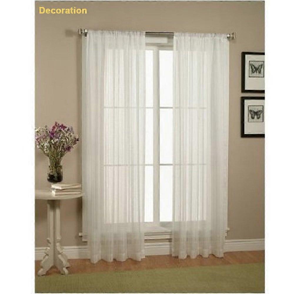 2Pcs Beautiful Sheer Window Window Blackout Curtains drape panels Home Large Shower Window Blackout Curtains