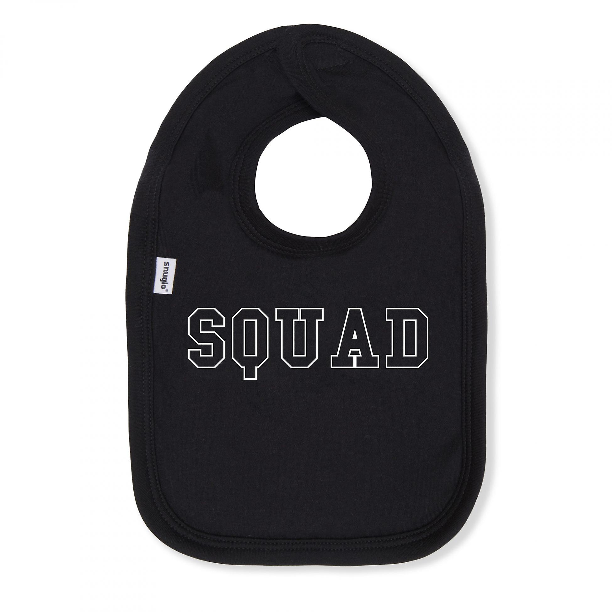 Squad Baby Bib Black