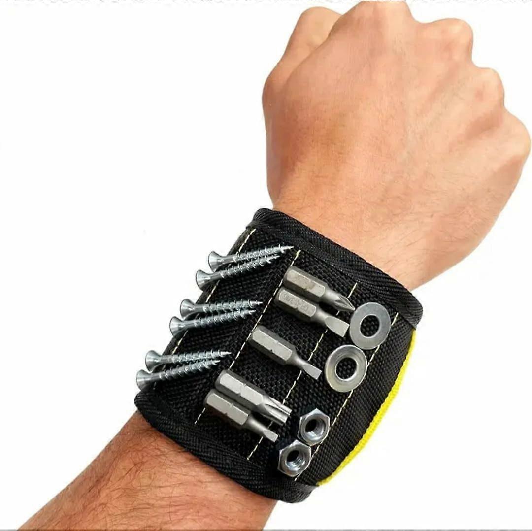 Magnetic Wristband Hardware and Tool Holder: Handy for Holding screws, nails, small parts and tools with an adjustable wristband Ideal for DIY projec