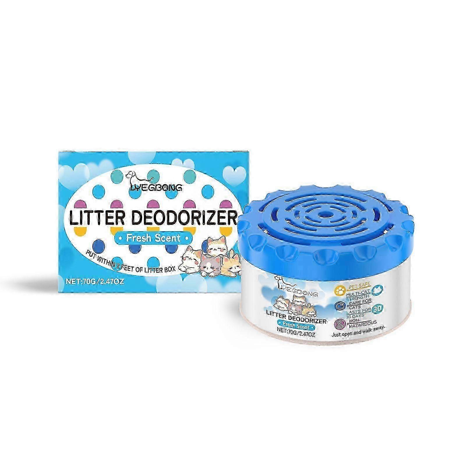 Yegbong cat litter deodorant jar cat poop cat urine cleansing smell fragrant gentle ingredients toilet deodorant gel
