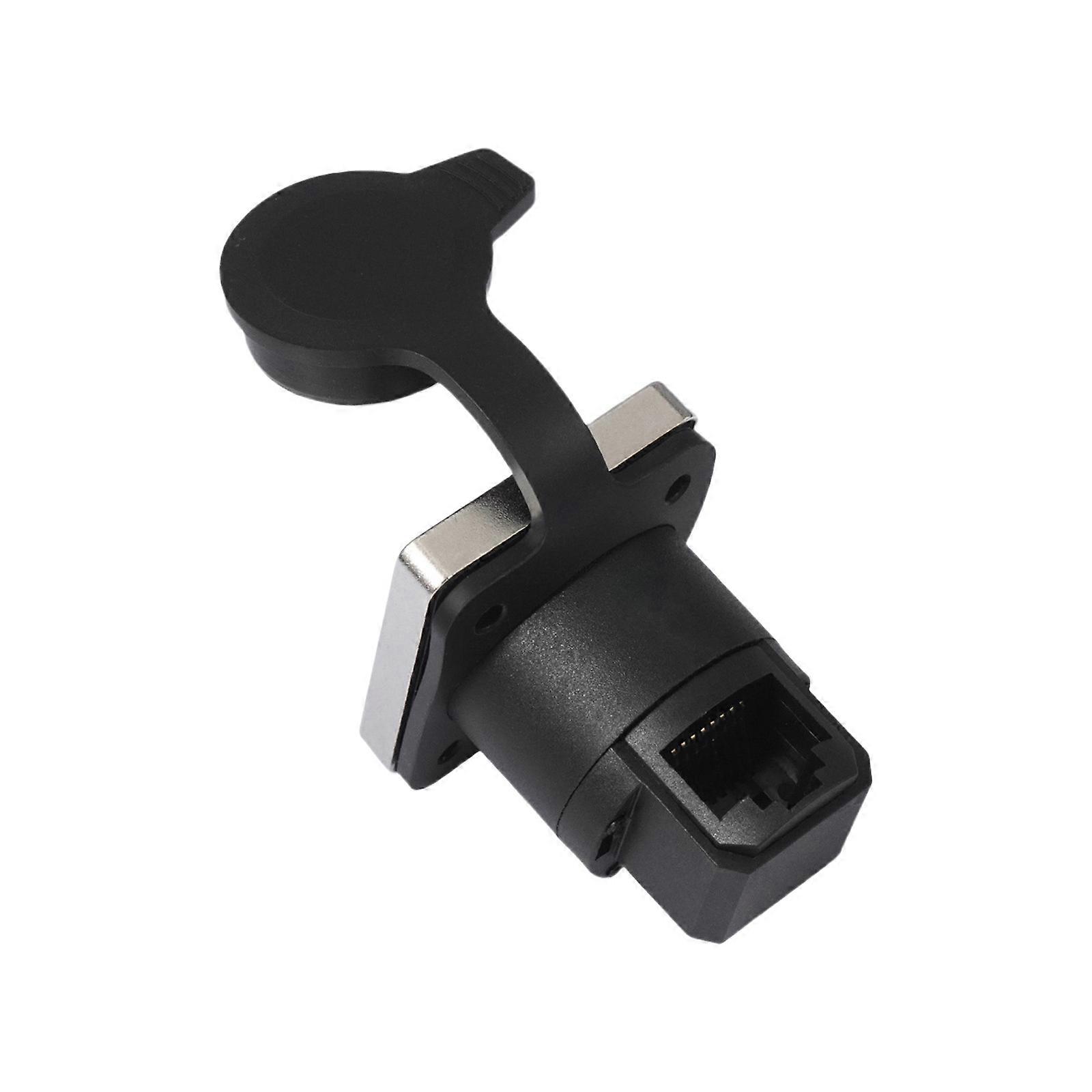 Waterproof RJ45 D Style Panel Module Connector for Networking Equipment Expansion Mountable on Chassis or Floor Box Multicolor