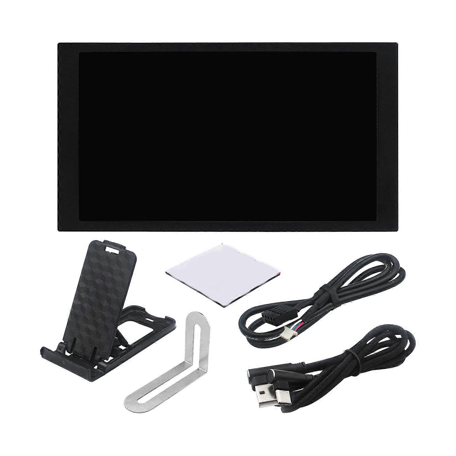 Portable 5.2inch Extended Monitor Secondary Screen Monitor Display Screen USB Full View Computer Accessories  Black