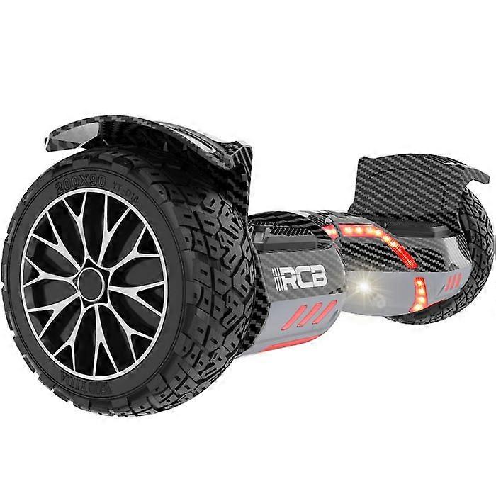 RCB RH3 Hoverboard 8,5" terénní Hummer, dvojitý výkonný motor, pevné pneumatiky a LED osvětlení – černý