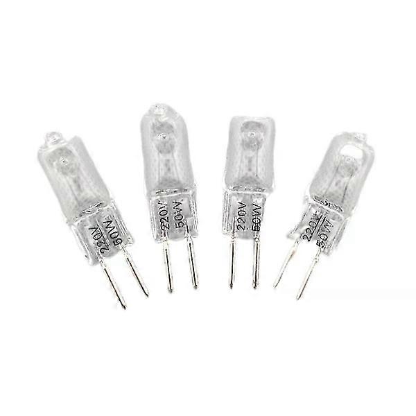 5 pcs 220V G5.3 35W/50W Base Halogen JC Type Incandescent Bulbs Lamp Yellow Light [DB] yc