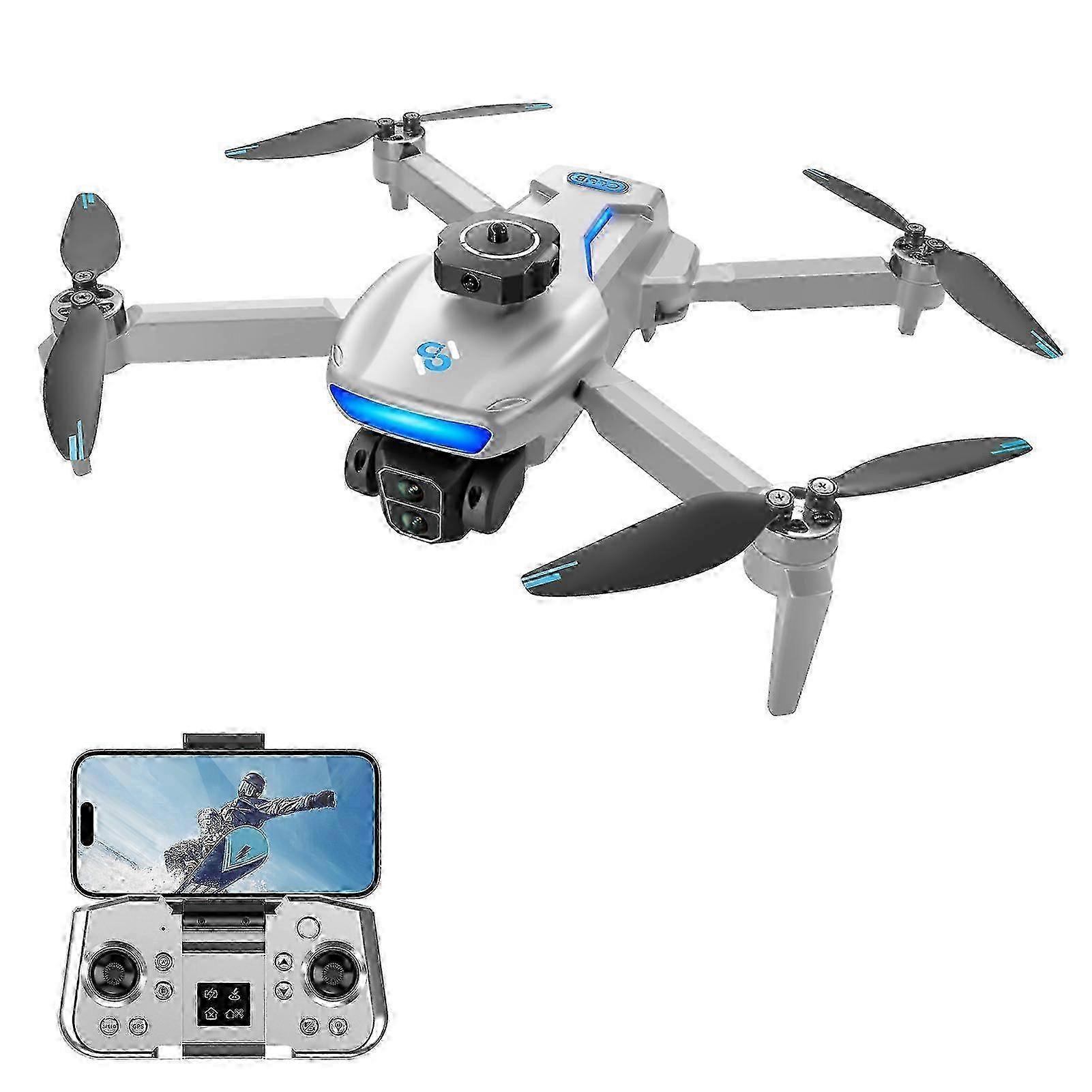 GPS Quadcopter Remote Control Quadcopter with Dual Camera 720p Remote Control Aircraft 5Gwifi Brushless Motor with Function Obstacle Avoidance Op