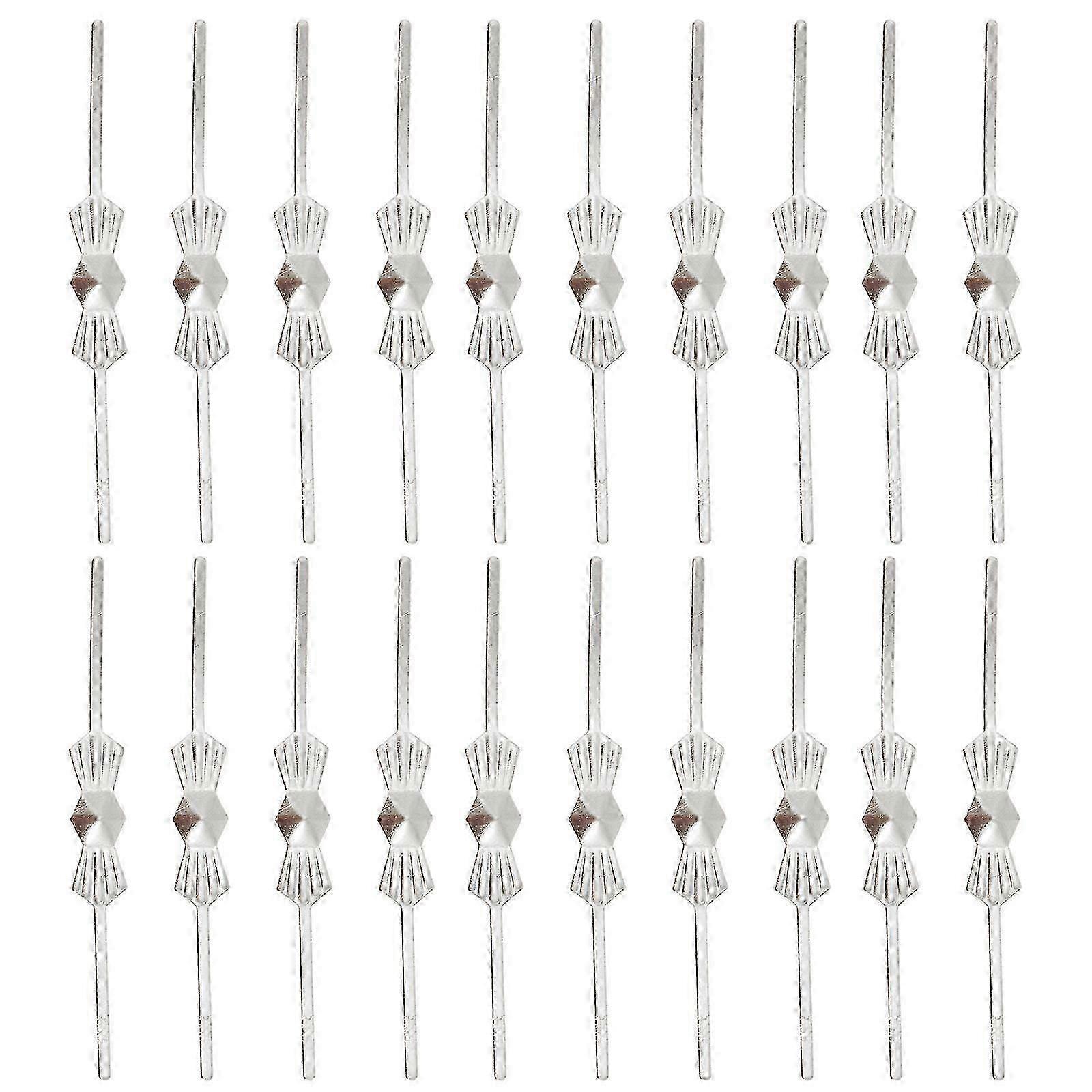 200 قطع معدنية الثريا موصلات إبزيم ربطة عنق دبوس بلورات حبة أجزاء