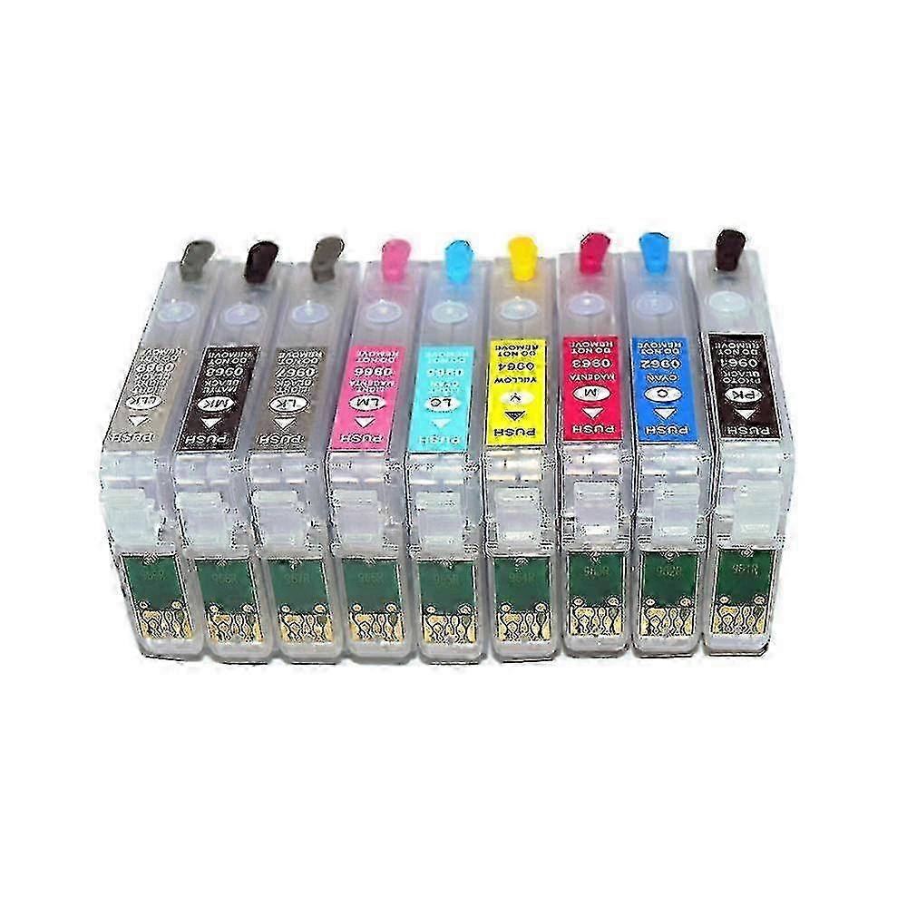 unique T0961-T0969 Refill Ink Cartridge For Epson Stylus photo R2880 Printer with Auto Reset Chip