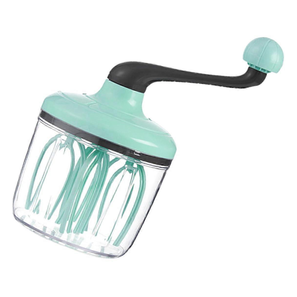 Handheld Rotary Egg Whisk Mixer with Ergonomic Handle for Fast Beating and Frothing Drinks