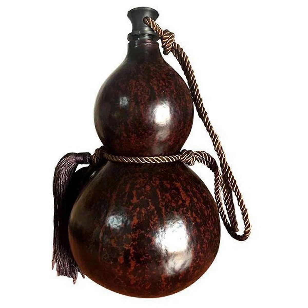 Chinese Retro-Inspired Gourd Water Bottle Large Capacity Wine Bottle Camping Barbecue 500ML/1000ML B