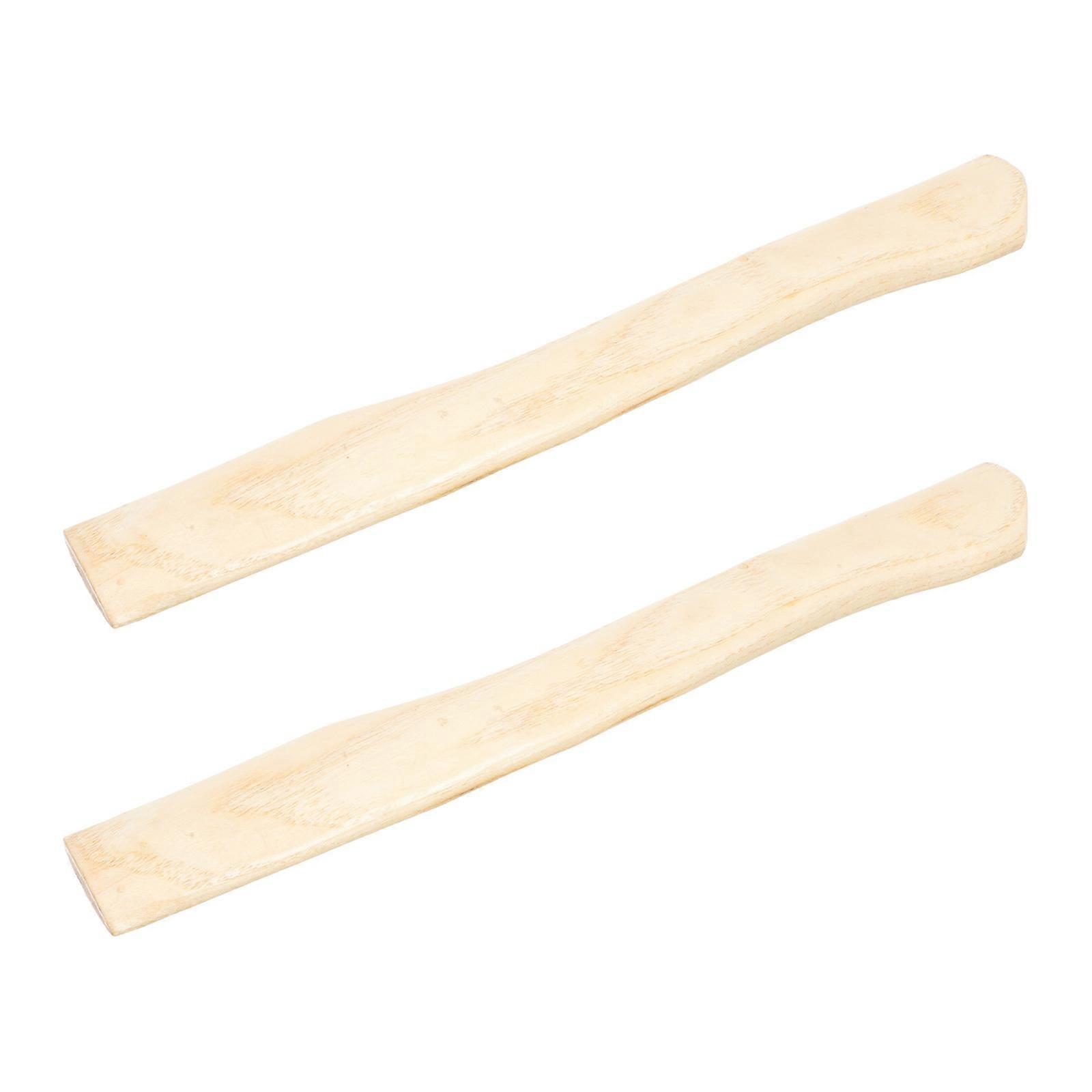 2pcs Wooden Axe Replacement Hatchet Handle Wooden Grip Replacement 36cm