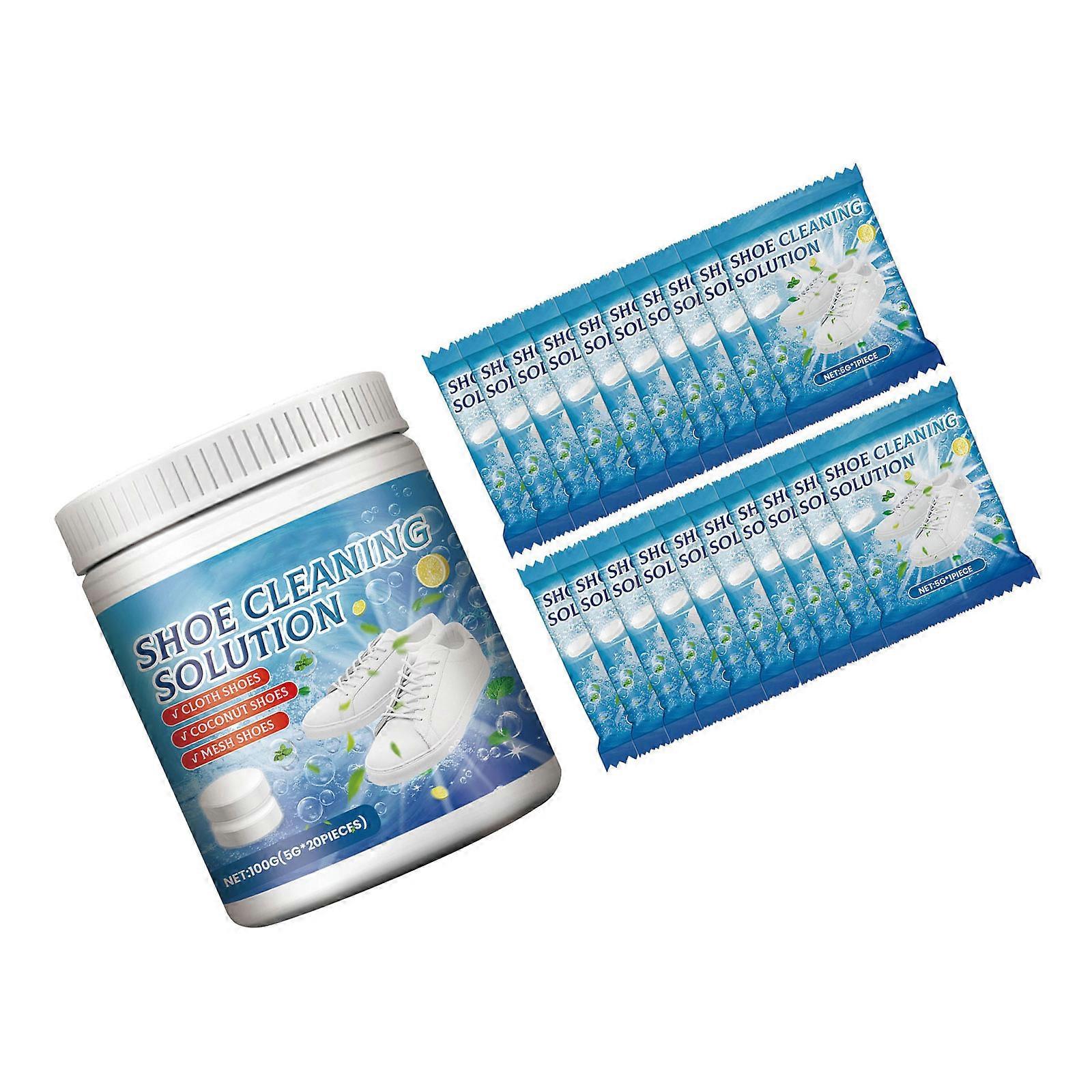 White Shoe Cleaning Tablets Remove Stains and Yellowing Suitable for Dirty White Boot Sneaker Various Shoes Multicolor