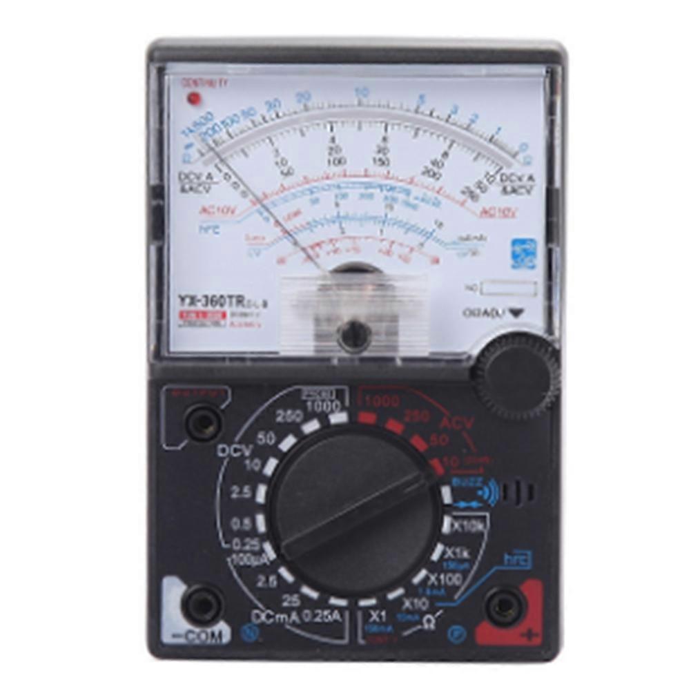 YX-360TRE-L-B Pointer Multimeter AC DC Measure with Tester Pen Indicator Light Beeping Ammeter Voltmeter Resistance