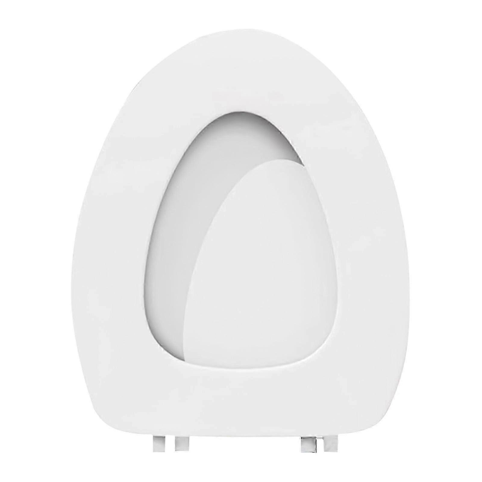 Elongated Toilet Seat with Comfort Foam, Durable & Easy Clean, Never Loosens, Simple Install for Elongated Toilets