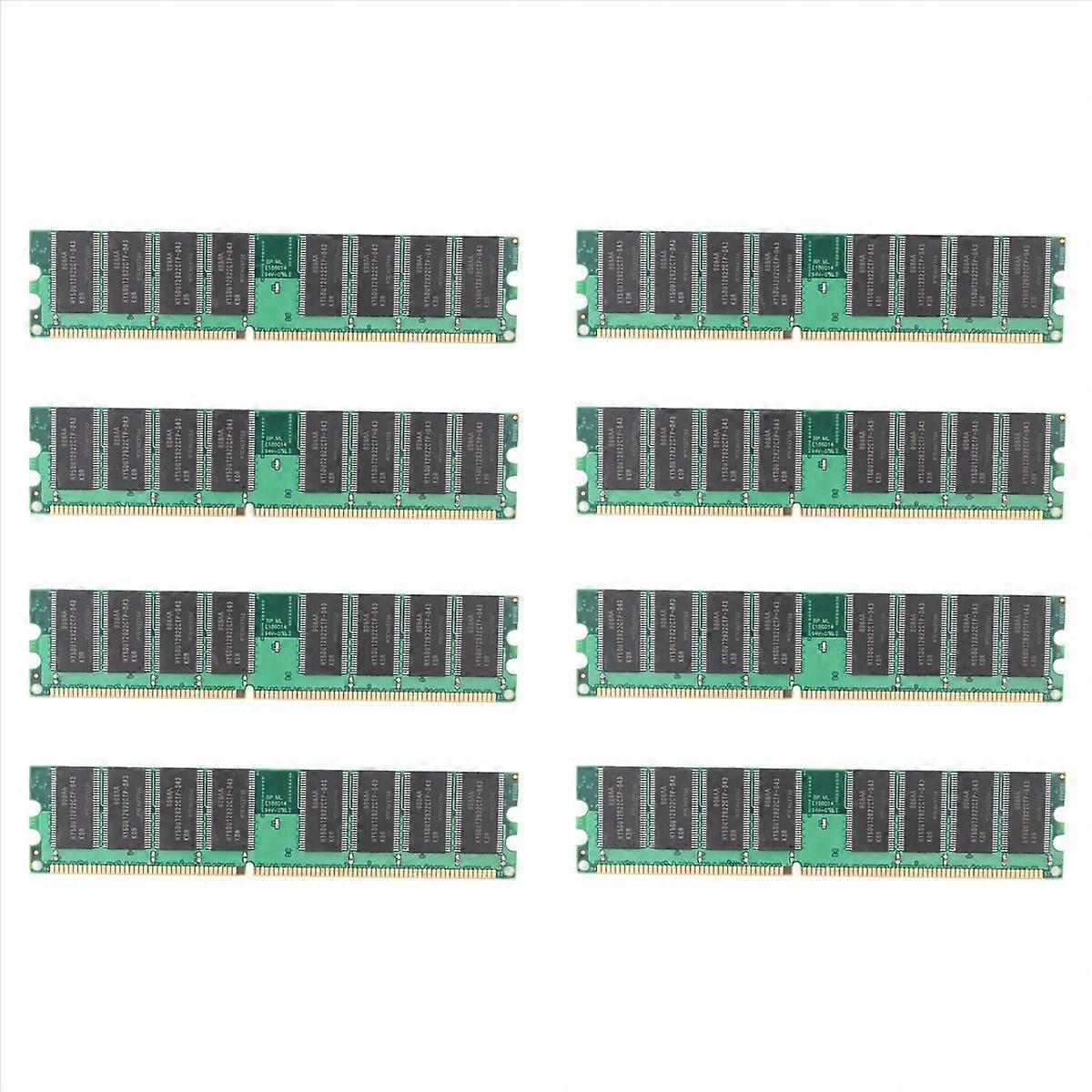 8X DDR 1GB PC Memory Ram DDR1 Desktop PC3200 400MHz 184 Pin Non-ECC Computer Memoria Module